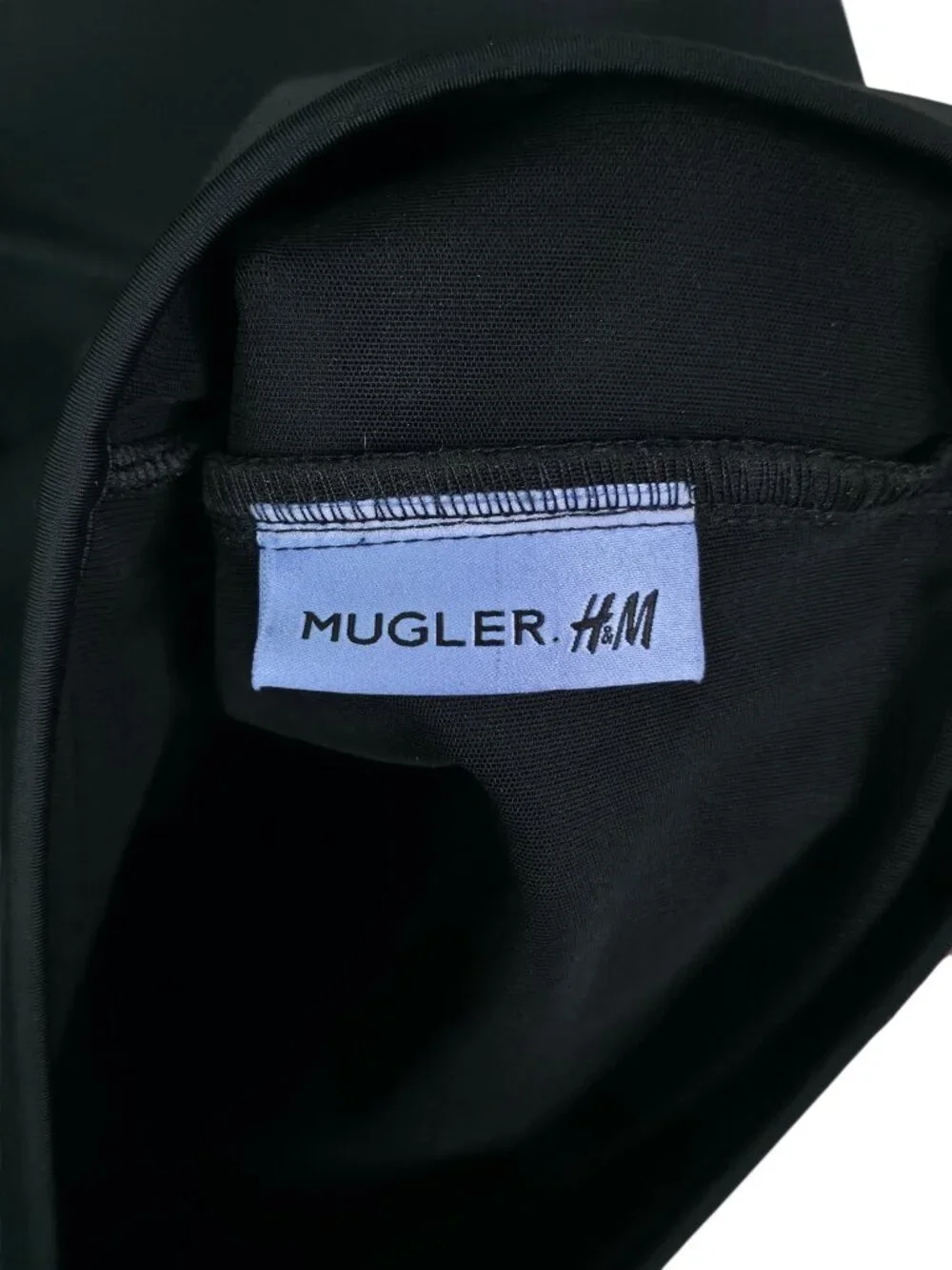 Mugler x H&M Corset Mini Dress Black Bodycon Sheer NWT Size S